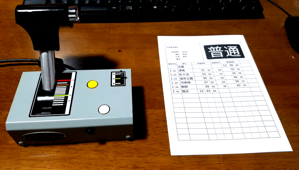 スタフ（乗務員用時刻表）＆ダイヤグラムの掲載画像